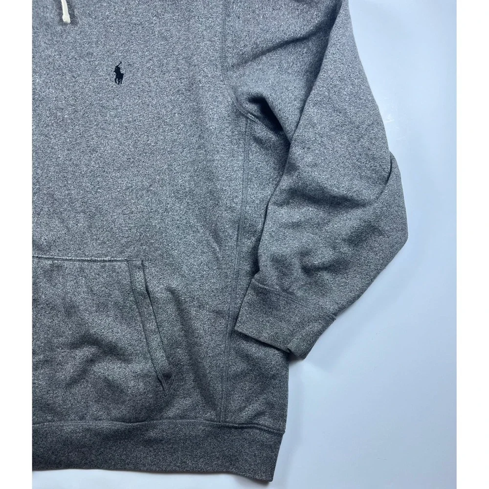Polo Ralph Lauren Mens Full Zip Hoodie Heather Grey Pony Logo 4XLT Big & Tall